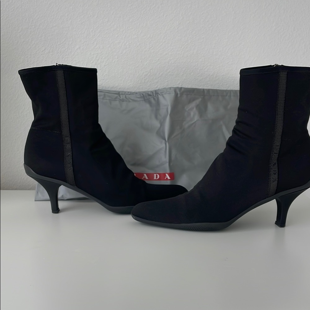 Prada Women's Black Ankle Boots